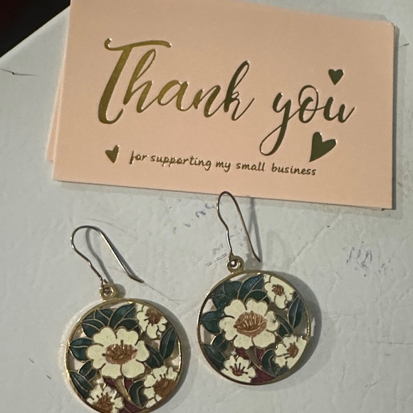 Cloisonne Jewelry - VTG Cloisonné Earrings with Hook